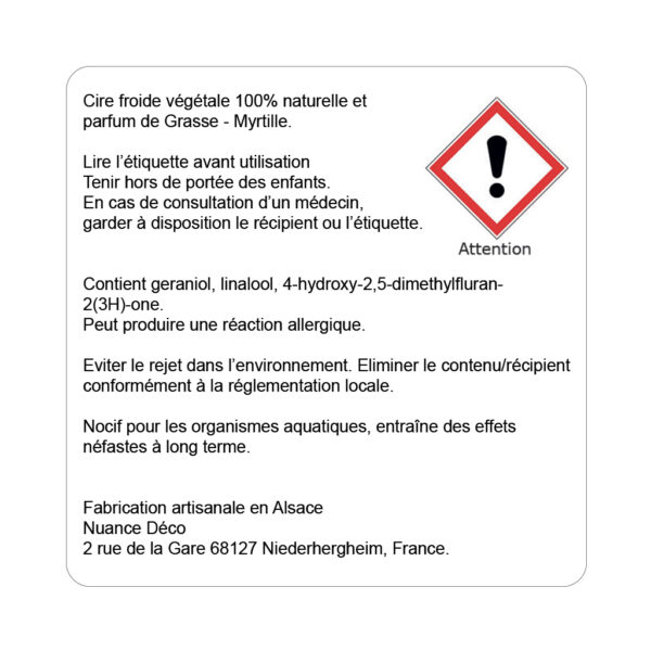 Bougie Kougelhopf - Myrtille – Image 2