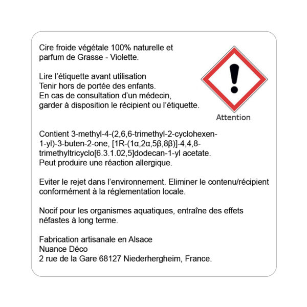 Bougie Kougelhopf - Violette des bois – Image 2