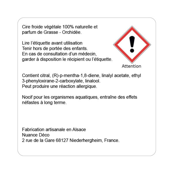 Bougie Kougelhopf - Orchidée blanche – Image 2